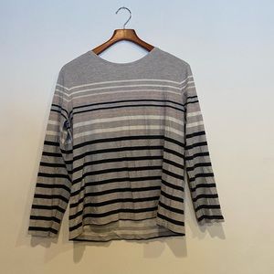 Women's Croft & Barrow The Classic Tee Long Sleeve XXL Striped